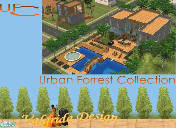 Sims 2 — UFC Arts & Pets Park by Valgrida — Urban Forrest Collection Community Lot: Lovely park, outdoor bar and nice