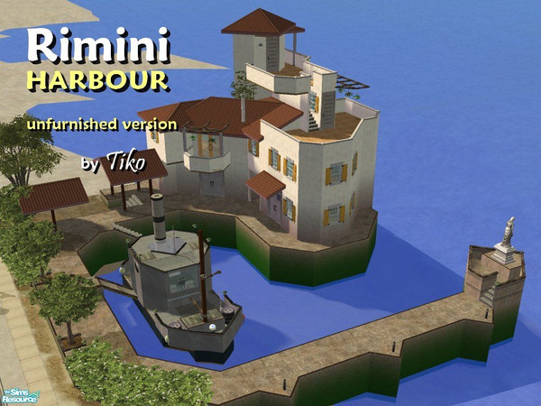 Sims 2 — Rimini Harbour - unfurnished by Tiko — 