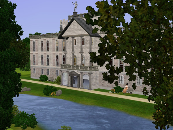 Sims 3 — Pemberley by jetty — A single man in possession of a good fortune must want to live at Pemberley. And here it