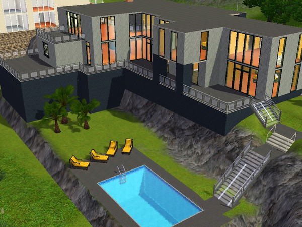 Sims 3 — Bree Drive by skagrl7250 — 3 bedrooms, 3 bathrooms, living room, family room, pool.