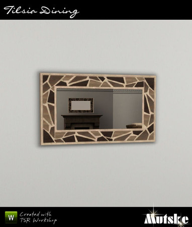 Sims 3 — Tilsia Mirror 2x1  by Mutske — Part of the Tilsia Dining. 3 Recolorable parts. 3 Variations. Made by Mutske@TSR.