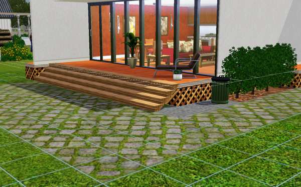 Sims 3 — The Cubist by DaniMac — Modern one bedroom, one bath starter home, perfect for a single professional.