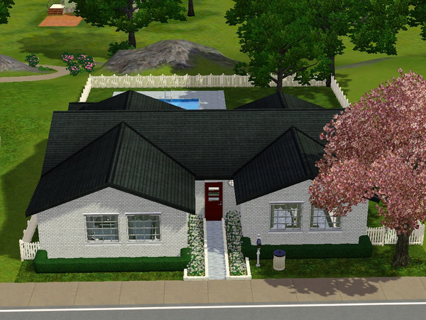 Sims 3 — Locust Lane by skagrl7250 — Cozy one bedroom, one bathroom, open floorplan. Pool. 