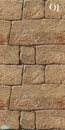 Sims 2 — Brick Set 15 - Wall01 by ayyuff — 