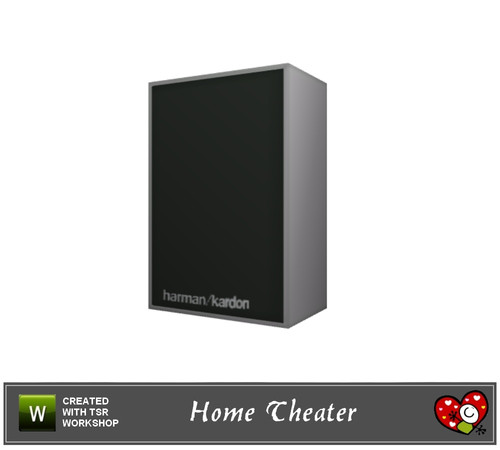Sims 3 — Home Theater Set_Wall Speaker by mensure — Wall Speaker by mensure. It's modeled from Harman Kardon.