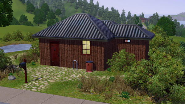 Sims 3 — Mini Dawn - 1br, 1ba by Flexina — As small as i could build the house, this is for one simmer. Open kitchen and