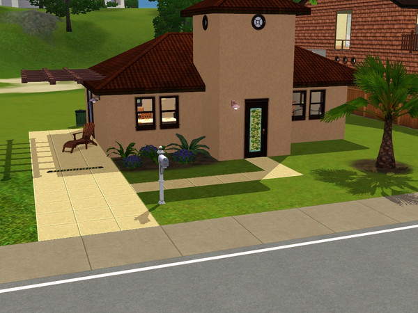 Sims 3 — Mediterranean Starter by CaitElin — A cute little starter home perfect for a Sim just starting out but with