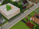 Sims 3 — court yard by funney250 — this is a 7 bed room house for 8 sims. each bedroom as its own barthroom. most rooms