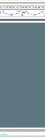 Sims 2 — jsf2RSNRRenoir by jsf —  Newly revised, white, rope swagged, and egg and dart embellished mouldings hold a dark