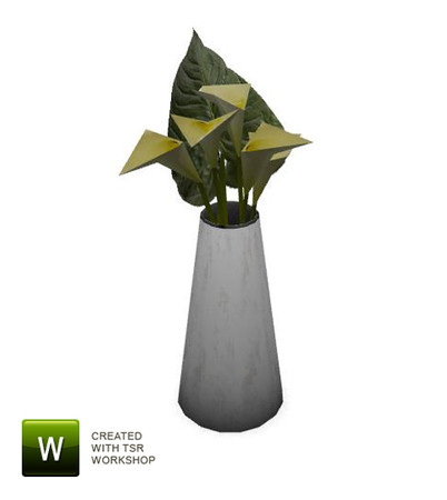 Sims 3 — Liams Livingroom Calla Lillies by Angela — Liams Corner Livingroom Vase with Calla Lillies. Made by Angela@TSR