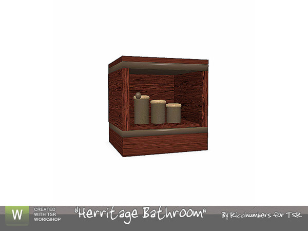 Sims 3 — Herritage Bathroom Table 2 by TheNumbersWoman — For HIS junk. Well you have to give in sometimes. By