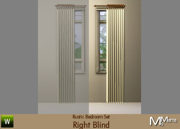 Sims 3 — NK Farmhouse BR Blinds Right by MoMama — A set of blinds with a unique style open to the right. By MoMama.