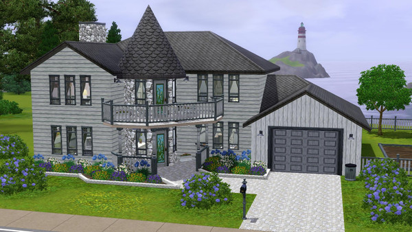 Sims 3 — Betty - 3br, 2.5ba by Flexina — Family home with kitchen, livingroom, familyroom and office. Nice garden, space