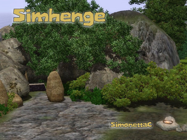 Sims 3 — Simhenge Cave by SimonettaC — Yabba dabba doo! Forget the Flinstones, here is a lot, fit for any self respecting