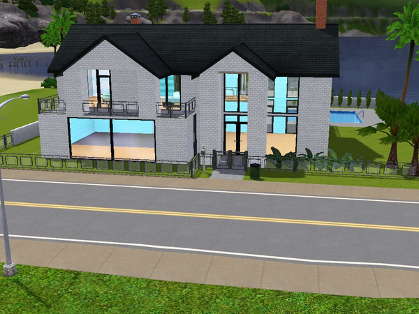 Sims 3 — Charity Drive by skagrl7250 — 4 bedrooms, 3 bathrooms, office, living room, family room, pool.