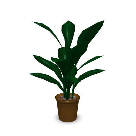 Sims 3 — Banana Leaf Plant by Dgandy — Leaves and pot can be recolored. Poly count: 770.