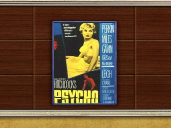 Sims 3 — Psycho Movie Poster by jadepanther198303 — Wall Art