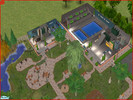 Sims 2 — Pleasantview Pools by tillybud — Get fit at the local amenities. Two pools & a gym are on site, with plenty