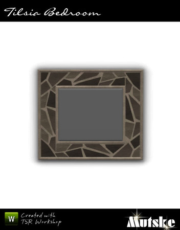 Sims 3 — Tilsia Mirror 1x1  by Mutske — Part of the Tilsia Bedroom. 2 Recolorable parts. 3 Variations. Made by