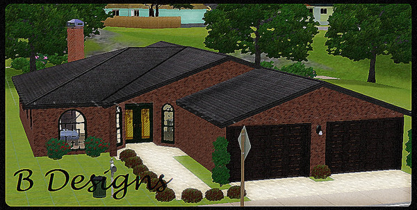 Sims 3 — B Designs 2 Traditional House by littleb920 — B Designs second house built. This four bedroom house has a master