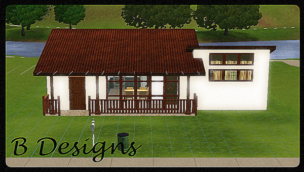 Sims 3 — B Designs 1 Small House by littleb920 — B Designs First House Built. Simple home with three bedrooms with the
