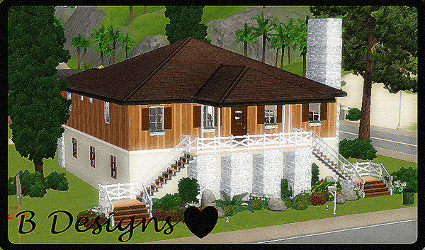 Sims 3 — B Designs 4 Mountain House by littleb920 — B Designs 4 Mountain House. This house is a mix of mountain housing