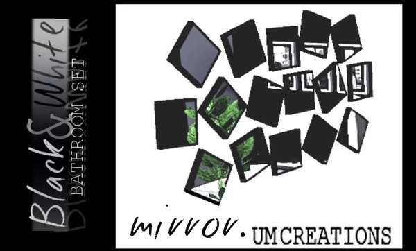 Sims 3 — UM Mirror by UM_Creations — Modern designed mirror for your bathroom. Two variations - one recolorable part.