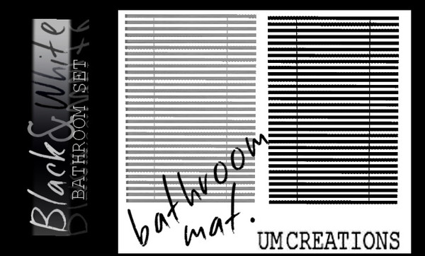 Sims 3 — UM Bathroom Mat by UM_Creations — Modern designed mat for your bathroom. Three variations - one recolorable
