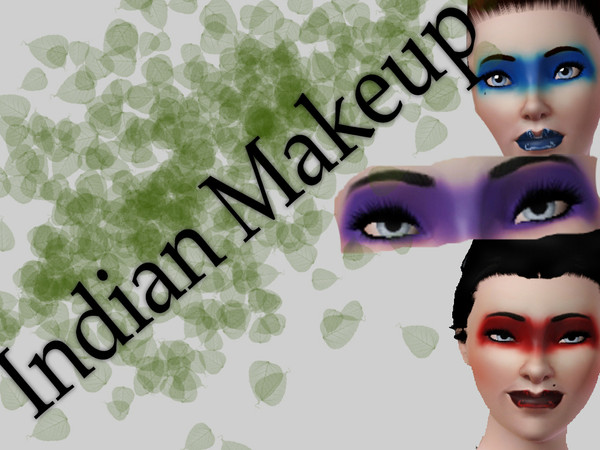Sims 3 — Indian Makeup by sydjade — This is just like the egyptain makeup for the sims3 adventures without that weird