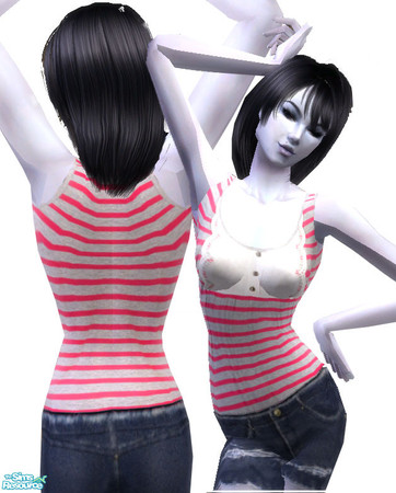 Sims 2 — Juicy Couture Inspired Top- Pink by Frozen and Iced — Please download a mesh for this set. 