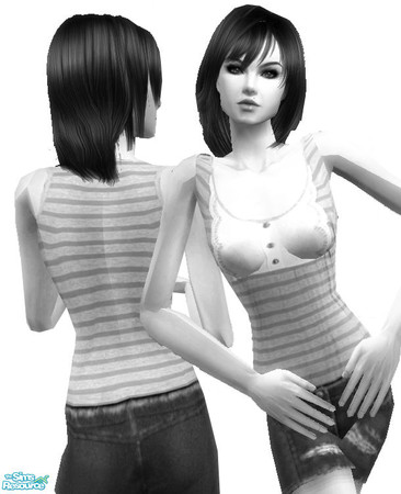 Sims 2 — Juicy Couture Inspired Tops - Mesh  by Frozen and Iced — Mesh for my Juicy Couture set. If you use it, please