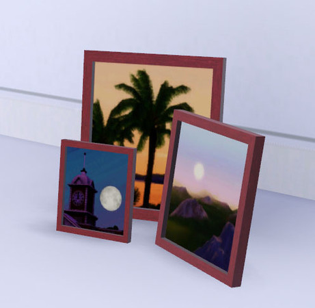 Sims 3 — Hillside Deco Pictures by sim_man123 — Deco Pictures from my Hillside Bedroom set. Made by sim_man123 from TSR.