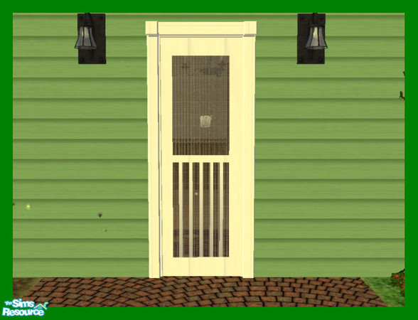 Sims 2 — Screen Door Recolor  by rebecah — Wood Recolor for my Screen Door