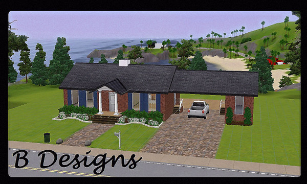 Sims 3 — B Designs 16 Brick Home by littleb920 — B Designs 16 Brick Home is the perfect house for your Sims. It's a one
