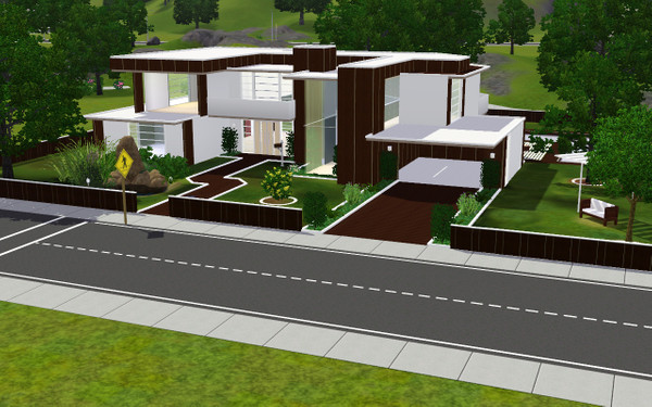 Sims 3 — BCN Modern House 1 by morgana14 —  