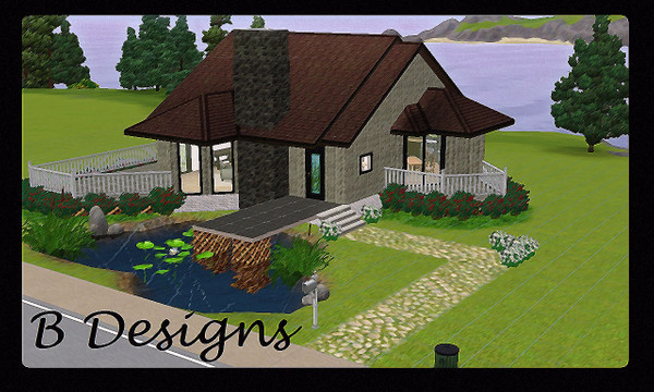 Sims 3 — B Designs 19 Pond View House by littleb920 — B Designs 19 Pond View House is the Perfect house for you Sims. Its