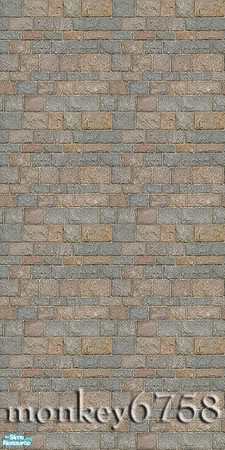 Sims 2 — Brick Wall 2-011 by monkey6758 — 