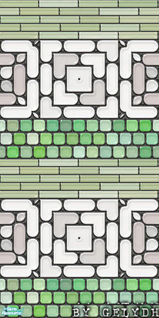 Sims 2 — Mosaic Tiles - Nigeria by gelydh — Will be found under 'tile'.