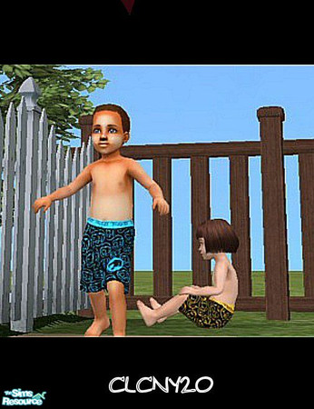Sims 2 — Thundercats Shorts For Toddlers by clcny20 — These shorts are unisex, but were intended for toddler boys.
