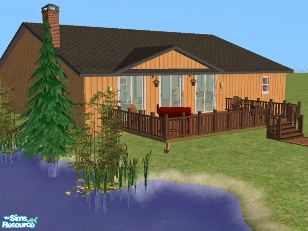 Sims 2 — Fishing Lodge by sadie7684 — Just a simple lodge for your sims to go fishing and enjoy the great outdoors. This