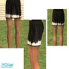 Sims 2 — Black and white skirt by olkapolka — That\'s my first creation. I didn\'t changed the shoes. I hope you enjoy