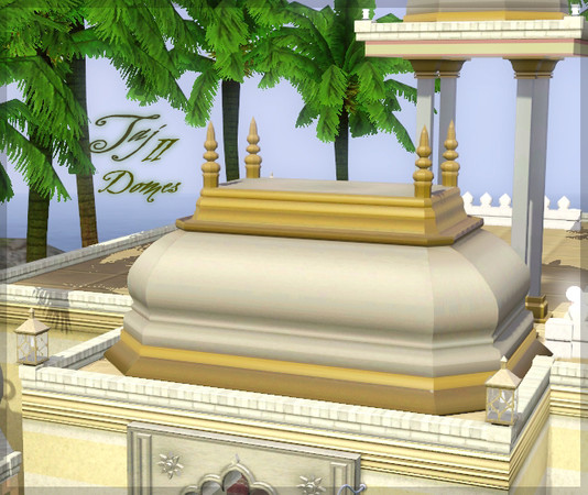 Sims 3 — Taj dome II. - 3x4-tile by senemm — A set of 7 different sized indian/arabian style domes. (sizes: 2x2, 2x2