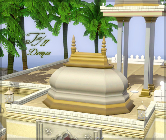 Sims 3 — Taj dome II. - 2x3-tile by senemm — A set of 7 different sized indian/arabian style domes. (sizes: 2x2, 2x2