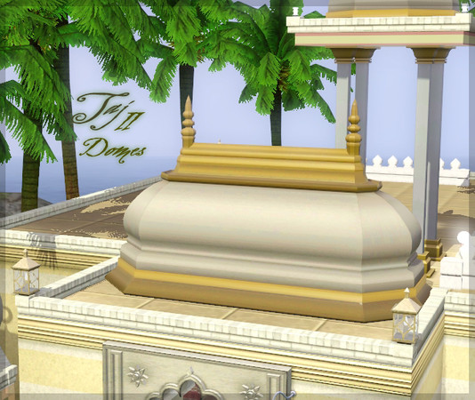 Sims 3 — Taj dome II. - 2x4-tile by senemm — A set of 7 different sized indian/arabian style domes. (sizes: 2x2, 2x2