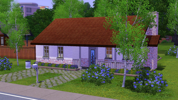 Sims 3 — Smalgard - 2br, 1ba by Flexina — A sheap family home, with open kitchen and livingroom, cute garden with space