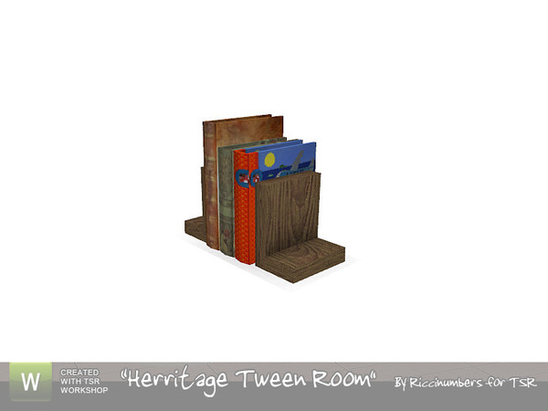 Sims 3 — Herritage Tween Room Books by TheNumbersWoman — Deco books so it looks like you have a smart kid :0) By