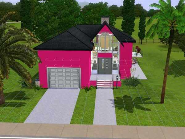 Sims 3 — Modern Split by cerrikun — This high-impact home is a split level with an ultra-modern flair. Compact layout