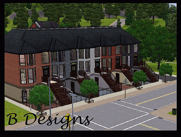 Sims 3 — B Designs 24 Upper West Side Brownstone by littleb920 — B Designs 24 Upper West Side Brownstone is a little