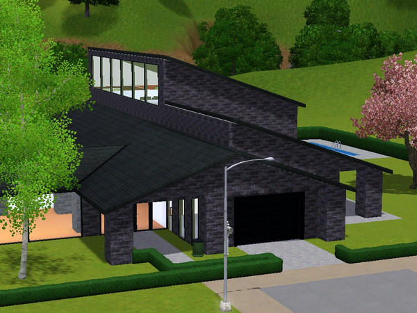 Sims 3 — Tilchner Court by skagrl7250 — 4 bedrooms, 3 bahrooms, living room, family room, office, garage, pool.