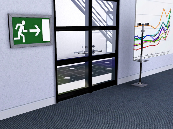 Sims 3 — Office Collection Exit1 by CaliDea — A perfect day at work.